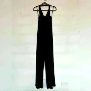Black halter jumpsuit